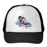 Animated Fight Like A Girl Thyroid Cancer hats