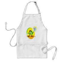 Animated recycling symbol with aluminium can aprons