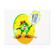Animated recycling symbol with aluminium can post cards