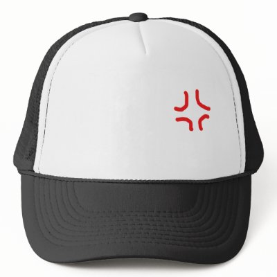 Anime ANGRY Hat by aikiri
