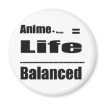 Anime balanced in life refrigerator magnets
