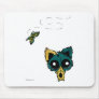 Anime Chibi kitty and butterflies Mouse Pad