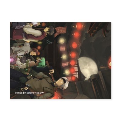 Anime Chinese New Year Postcard by pyromaniac03