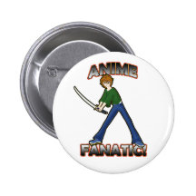 Anime Fanatic Pins & Buttons