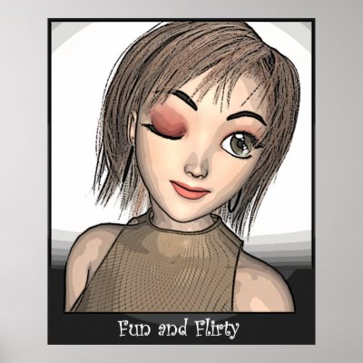 Anime: (Fun and Flirty) Print by debwire
