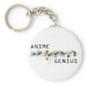 Anime Genius keychains