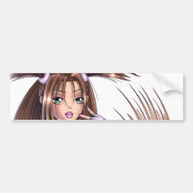 Anime Girl - Nikki Bumper Sticker