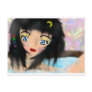 Anime girl postcard