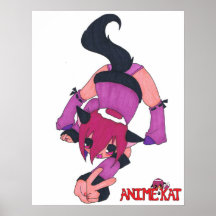 Anime Kat's Fawkes Print