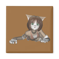 Anime Kitten Magnet