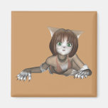 Anime Kitten Magnet