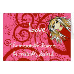 Anime Love-Quote~Robert Frost Greeting Cards