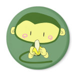 Anime Monkey w/ Banana magnets