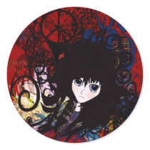 Anime Peace Grunge Stickers