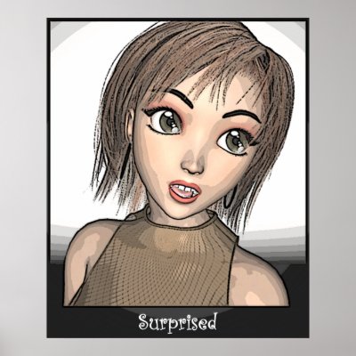 Anime: (Surprised) Print by debwire