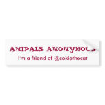 Anipals Anonymous Bumper Sticker