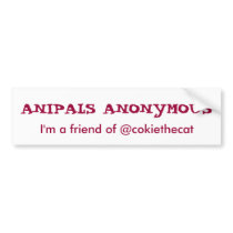 Anipals Anonymous Bumper Sticker