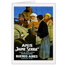 Anis Jaime Serra Buenos Aires - Vintage Ad Card