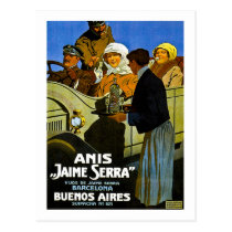 Anis Jaime Serra Buenos Aires - Vintage Ad postcards