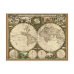 Anitque Vintage World Map Postcards