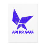 ANK Grunge Bright Blue Postcards