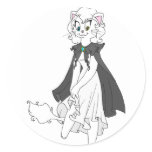 Ankara Kedi Round Stickers