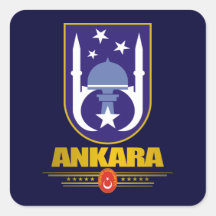 Ankara Square Sticker