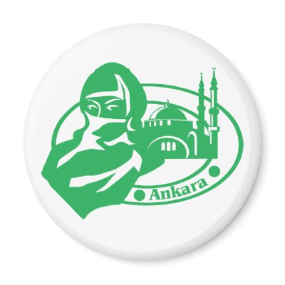 Ankara Stamp Magnet by alternateworlds