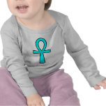 Ankh Egyptian Hieroglyphic Cross Key Life Blue