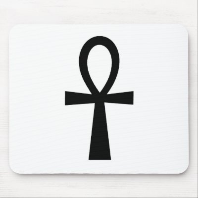 Ankh Egyptian Hieroglyphic Symbols Life Key Black by inquester