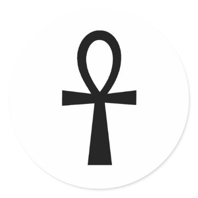 Ankh Egyptian Hieroglyphic Symbols Life Key Black by inquester