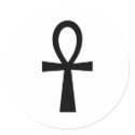 Ankh Egyptian Hieroglyphic Symbols Life Key Black stickers