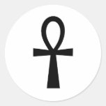 Ankh Egyptian Hieroglyphic Symbols Life Key Black Sticker