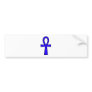 Ankh Egyptian Hieroglyphic Symbols Life Key Blue Bumper Stickers