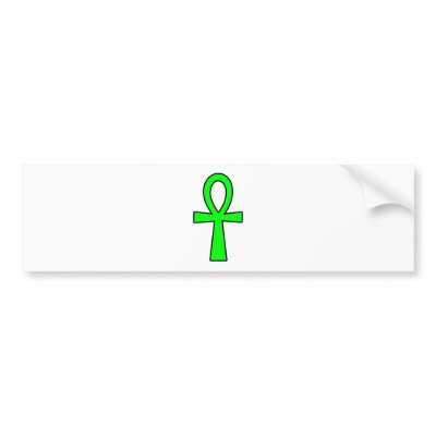 Ankh Egyptian Hieroglyphic Symbols Life Key  Green by inquester