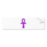 Ankh Egyptian Hieroglyphic Symbols Life Key Purple Bumper Sticker