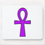 Ankh Egyptian Hieroglyphic Symbols Life Key Purple Mouse Pad
