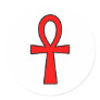 Ankh Egyptian Hieroglyphic Symbols Life Key Red