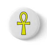 Ankh Egyptian Hieroglyphic Symbols Life Key Yellow buttons