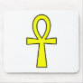 Ankh Egyptian Hieroglyphic Symbols Life Key Yellow Mousepads