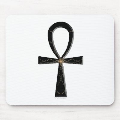 Ankh Light Mousepad by Rockangel1