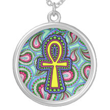 Ankh With Paisley Necklace