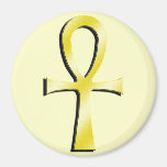 Ankh Yellow Refrigerator Magnets