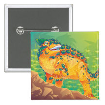 Ankylosaurus Button