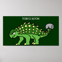 Ankylosaurus Personalised bed room poster