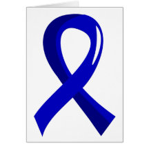 Ankylosing Spondylitis Blue Ribbon 3 Greeting Card