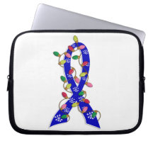 Ankylosing Spondylitis Christmas Lights Ribbon Computer Sleeves