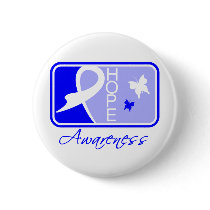 Ankylosing Spondylitis Hope Awareness Tile Pinback Buttons