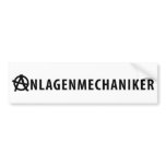 Anlagenmechaniker icon bumper sticker