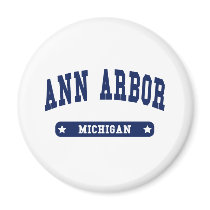 Ann Arbor Michigan College Style t shirts Fridge Magnets